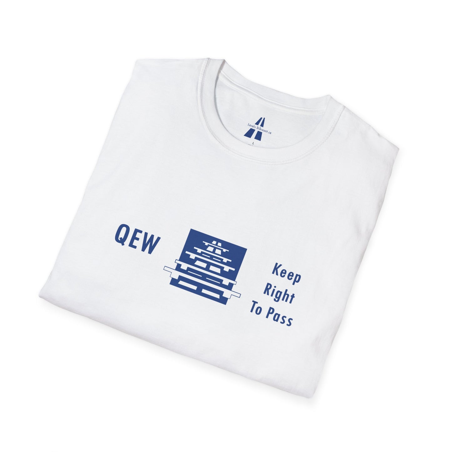 QEW 'Keep Right To Pass' T-Shirt — Toronto QEW Highway Graphic Tee