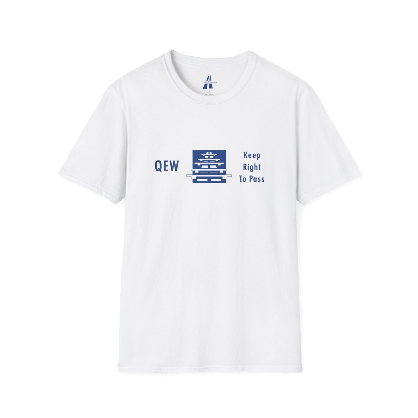 QEW 'Keep Right To Pass' T-Shirt — Toronto QEW Highway Graphic Tee
